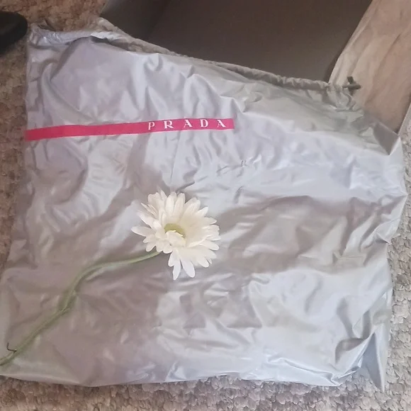 Vintage black Prada sport western boots  black nylon and leather with logo 36/6 - Picture 3 of 5